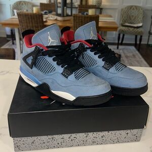Air Jordan 4 Retro Travis Scott Cactus Jack High Top Sneakers